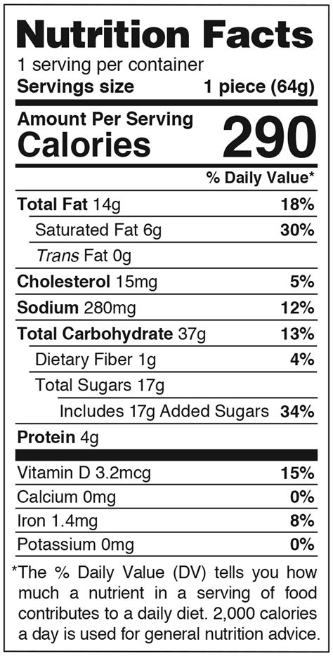 House Made Cinnamon Rolls - calories, carbs, nutrition