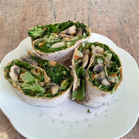 Hummus Wrap with Wheat Lavash - calories, carbs, nutrition