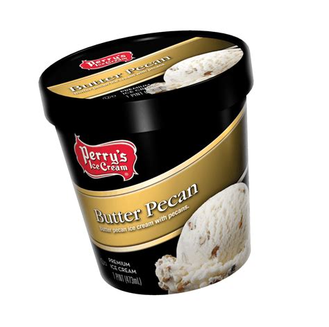 Ice Cream, Butter Pecan, Perry's - calories, carbs, nutrition