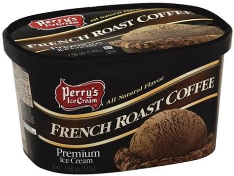 Ice Cream, French Roast Coffee, Perry's - calories, carbs, nutrition