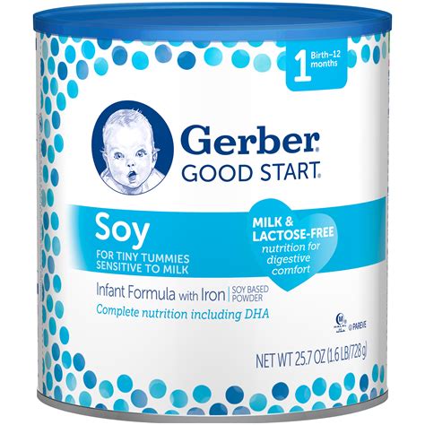 Infant formula, GERBER, GOOD START 2 Soy, with iron, ready-to-feed - calories, carbs, nutrition