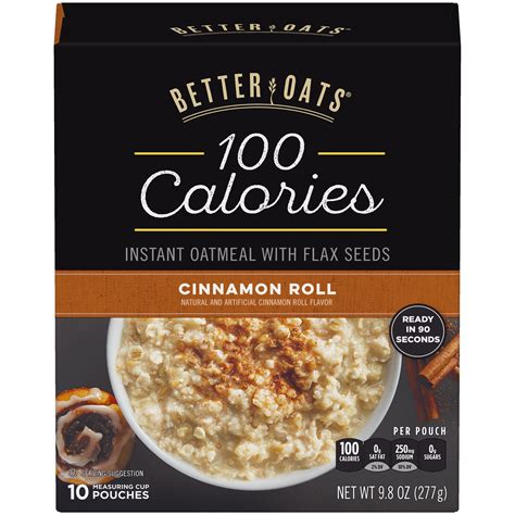 Instant Cinnamon Roll Oatmeal - calories, carbs, nutrition