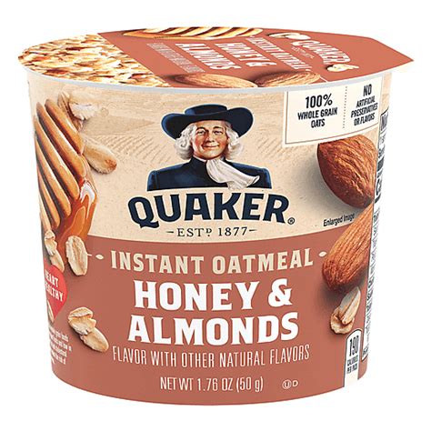 Instant Oatmeal Honey & Almond - calories, carbs, nutrition