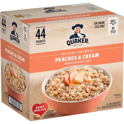 Instant Oatmeal - Peaches and Cream - calories, carbs, nutrition