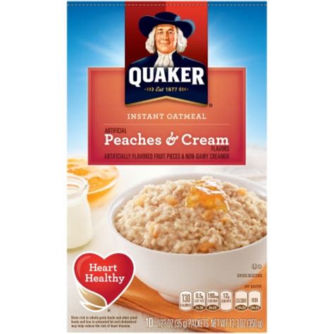 Instant Oatmeal - Peaches & Cream - calories, carbs, nutrition