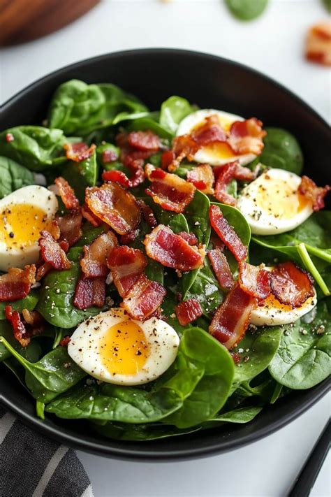 Irish Potato Pie and Warm Bacon Vinaigrette Spinach Side Salad - calories, carbs, nutrition