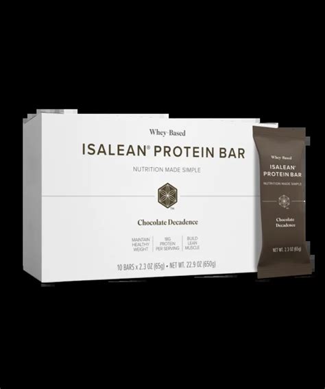 Isalean Bar - Chocolate Decadence - calories, carbs, nutrition