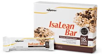 Isalean Bar Oatmeal - calories, carbs, nutrition