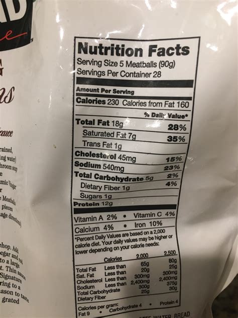 Italian Beef Meatballs - calories, carbs, nutrition
