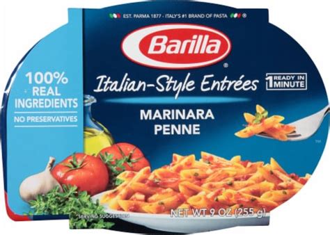 Italian Entrees Marinara Penne - calories, carbs, nutrition