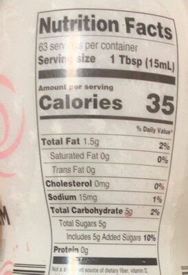 Italian Sweet Creme - calories, carbs, nutrition