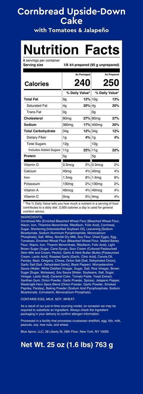 Jalapeno Cornbread - calories, carbs, nutrition