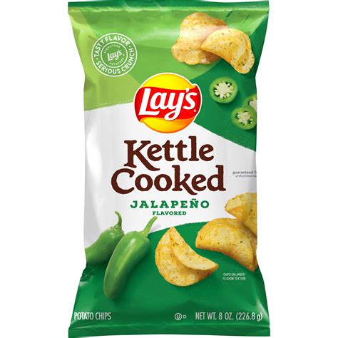 Jalapeno Kettle Cooked Chips - calories, carbs, nutrition