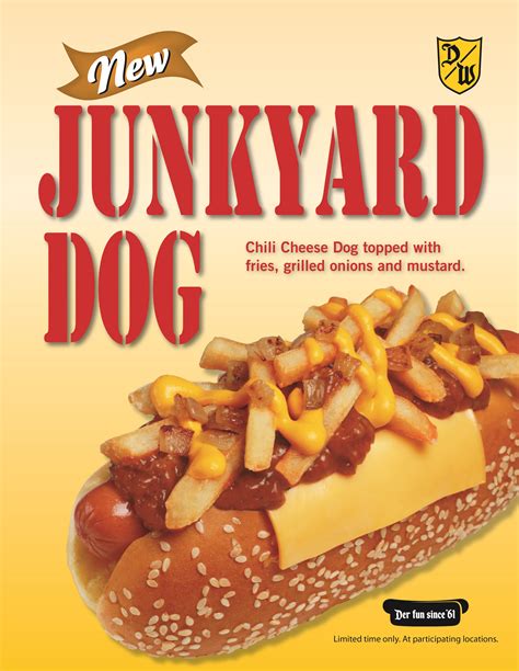 Junk Yard Dog - calories, carbs, nutrition