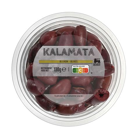 Kalamata olijven zonder pit vers - calories, carbs, nutrition