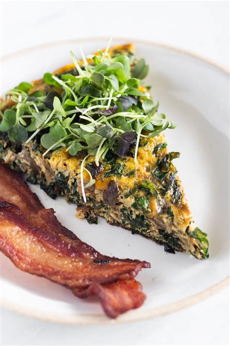 Kale and Bacon Frittata - calories, carbs, nutrition