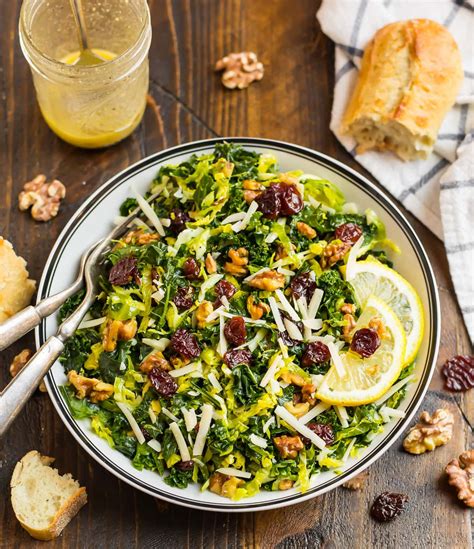 Kale and Brussels Sprout Salad - calories, carbs, nutrition