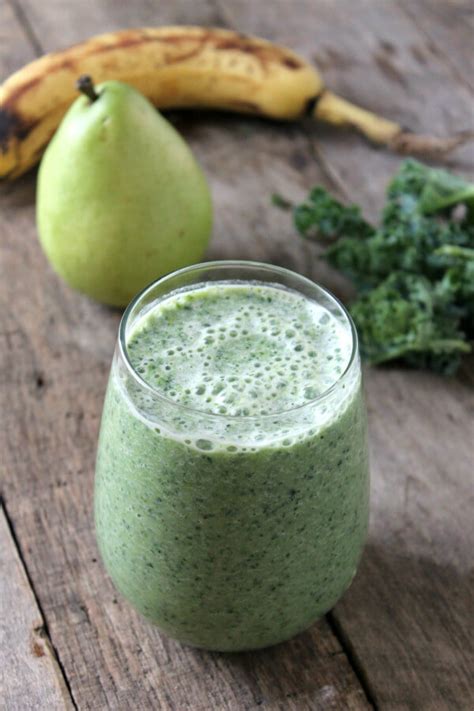 Kale and Pear Green Smoothie - calories, carbs, nutrition