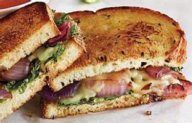 Kale & Red Onion Grilled Cheese Sandwich - calories, carbs, nutrition