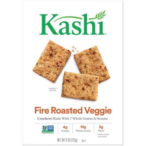 KASHI, TLC, Fire Roasted Vegetable Crackers - calories, carbs, nutrition