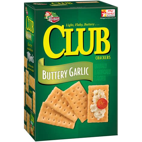 KEEBLER, CLUB, Buttery Garlic Crackers - calories, carbs, nutrition