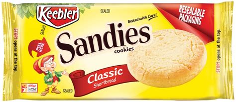 KEEBLER, SANDIES, Simply Shortbread Cookies - calories, carbs, nutrition