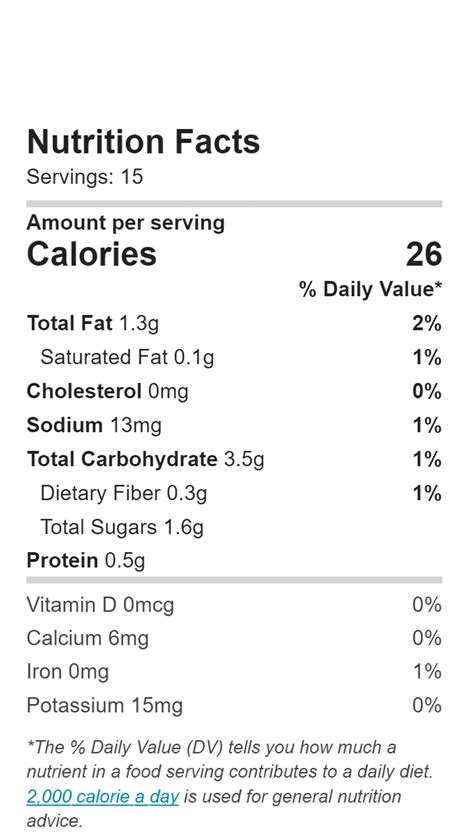 Ketchup Mango Chipotle 1 Tbsp - calories, carbs, nutrition