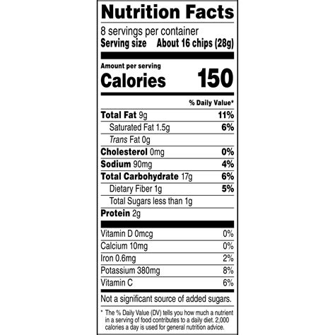 Kettle Chips Original - calories, carbs, nutrition