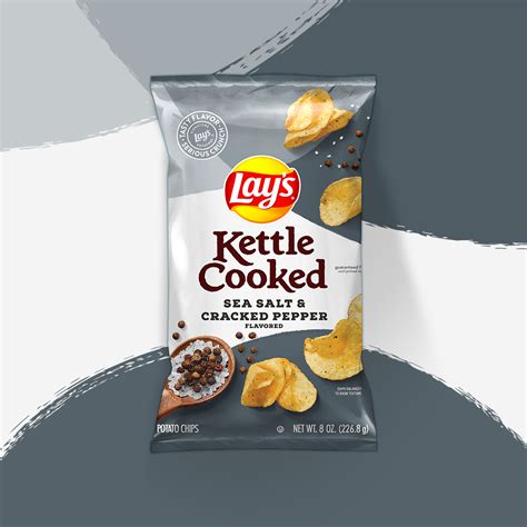 Kettle Cooked Salt and Pepper Chips - calories, carbs, nutrition