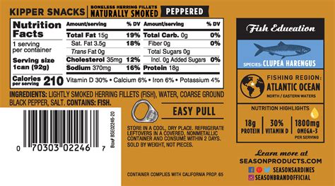 Kippers - calories, carbs, nutrition