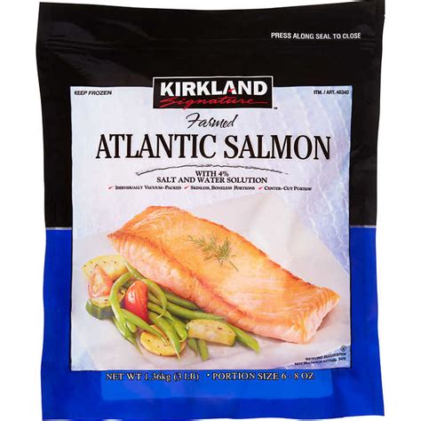 Kirkland - Atlantic Salmon - calories, carbs, nutrition