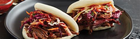 Korean BBQ Pork Bao Sandwich - calories, carbs, nutrition