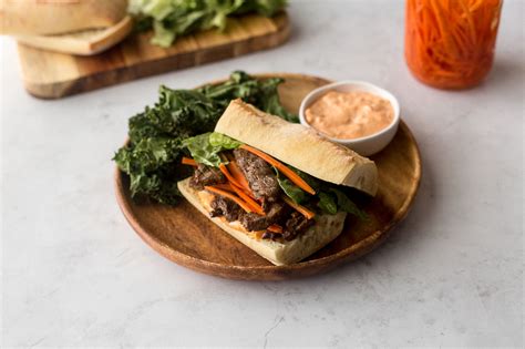 Korean Bulgogi Steak Sandwich - calories, carbs, nutrition