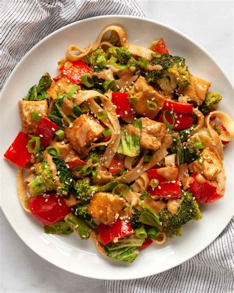 Korean Stir-Fried Vegetables & Tofu - calories, carbs, nutrition