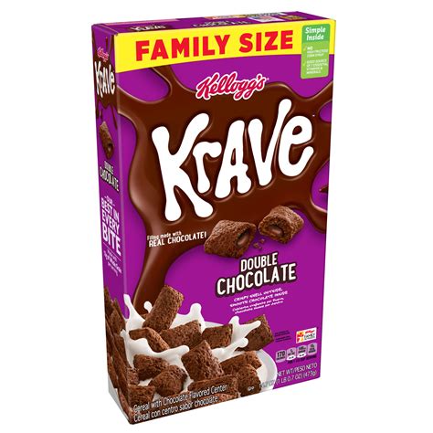 Krave Cereal - Double Chocolate - calories, carbs, nutrition