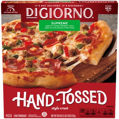 Large Supreme Hand Tossed - calories, carbs, nutrition