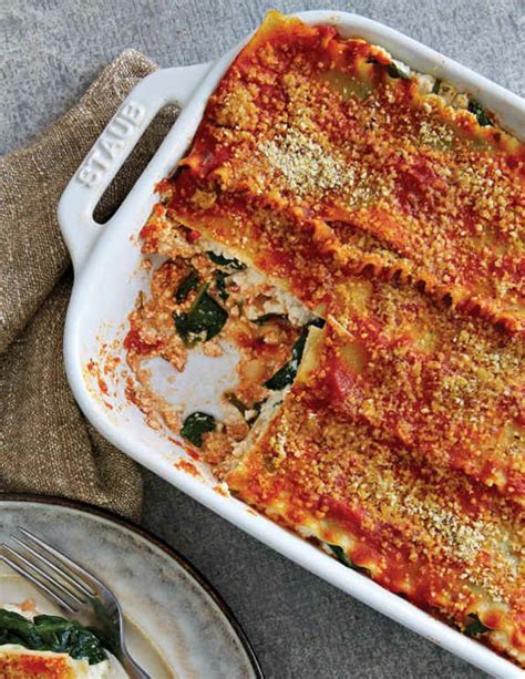 Lasagna Spinach Marinara SLC=3x4 - calories, carbs, nutrition