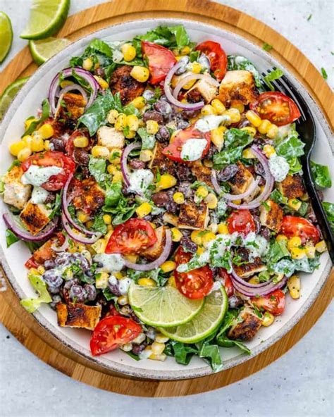 Latin Grilled Chicken Salad - calories, carbs, nutrition