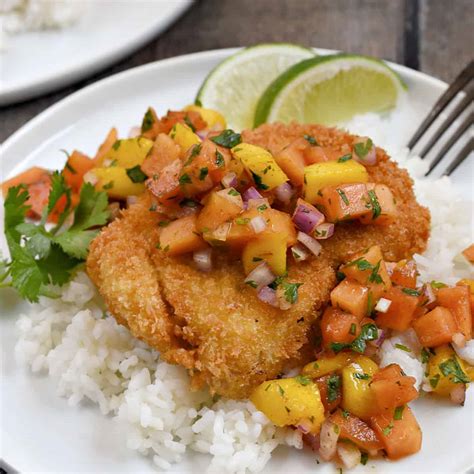 Latin Style Mahi Mahi with Papaya - calories, carbs, nutrition