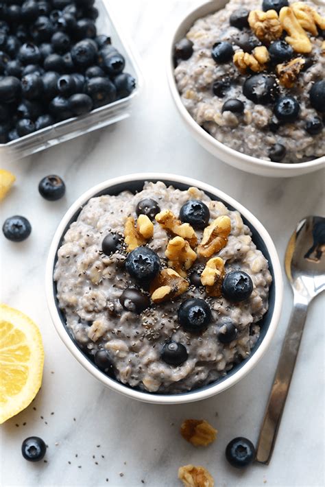 Lemon Blueberry Chia Breakfast Bowl - calories, carbs, nutrition