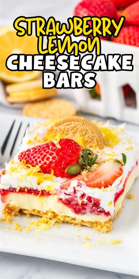 Lemon Cheesecake Bar Strawberry Topping - calories, carbs, nutrition