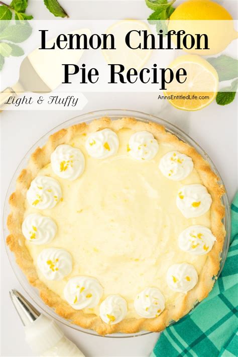 Lemon Chiffon Pie - calories, carbs, nutrition