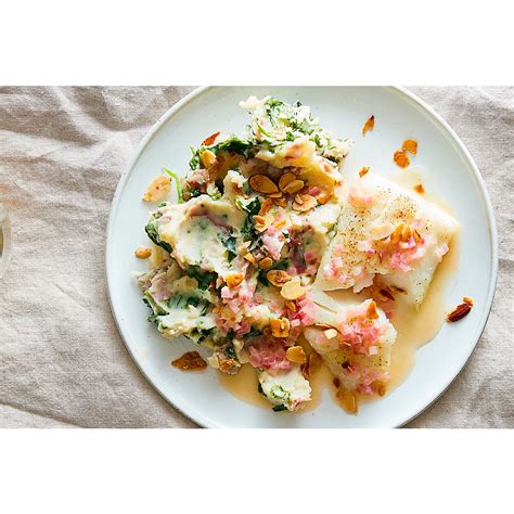 Lemon Cod, Roasted Zucchini Whipped Potatoes - calories, carbs, nutrition