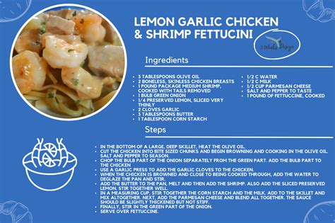 Lemon Garlic Chicken & Shrimp - calories, carbs, nutrition