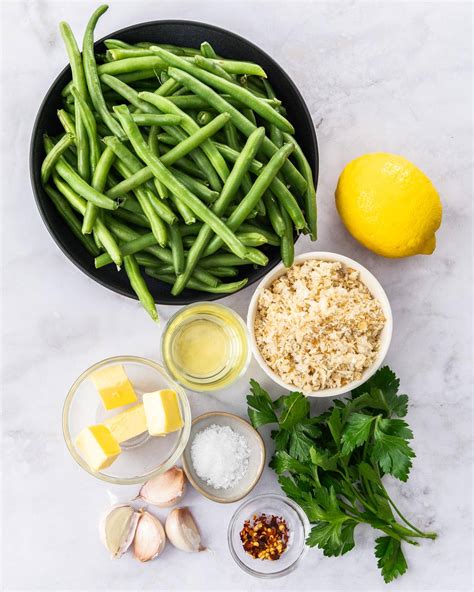 Lemon Garlic Green Beans - calories, carbs, nutrition