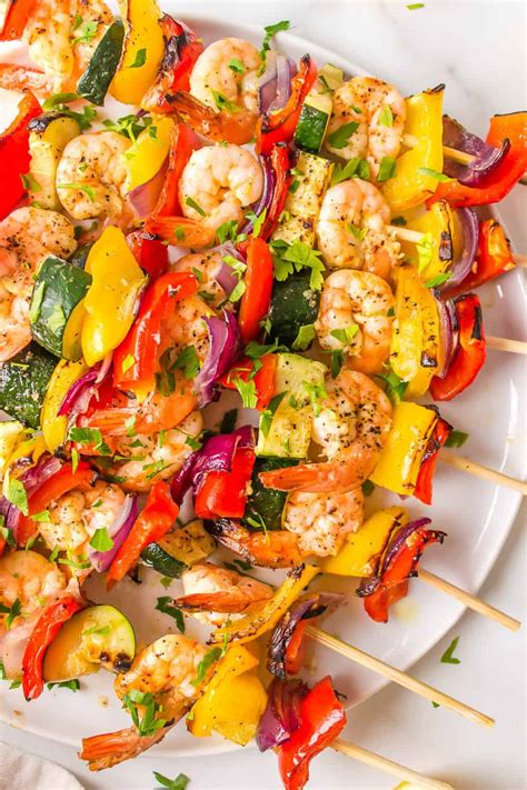 Lemon Garlic Shrimp Kabob - calories, carbs, nutrition