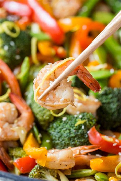 Lemon Ginger Shrimp & Vegetables and Rice - calories, carbs, nutrition