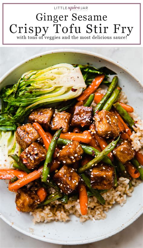 Lemon Ginger Tofu Stir Fry - calories, carbs, nutrition