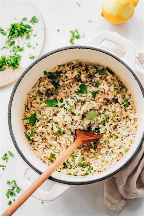 Lemon-Herbed Rice - calories, carbs, nutrition