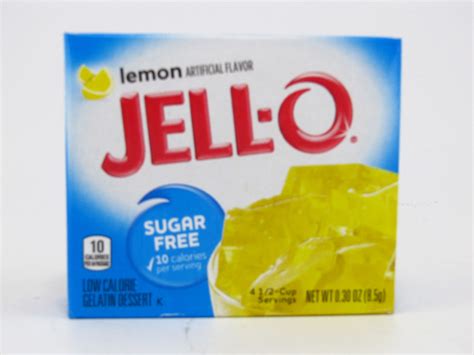 Lemon Jello - calories, carbs, nutrition